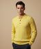 Pull Jaune en pure coton FILO DI SCOZIA - made in Italy